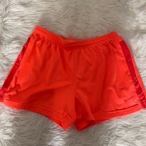 Orange Nike Running Shorts